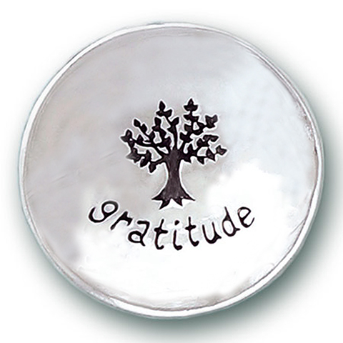 Gratitude large charm bowl