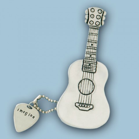 Guitar Box w/Guitar Pick Keychain