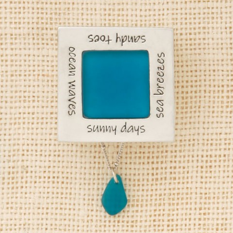 Sunny Days (Teal) Seaglass Box