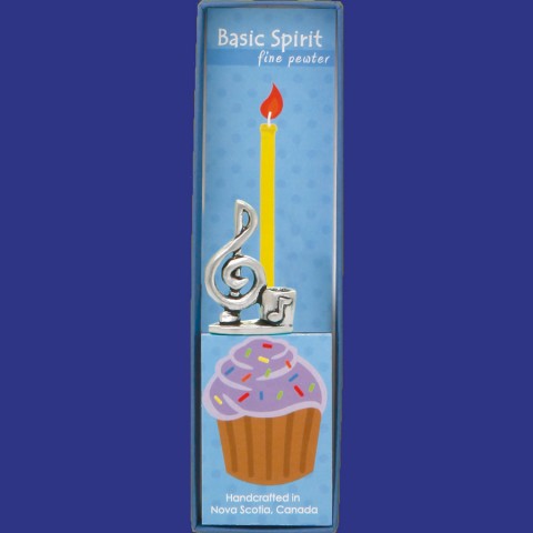 Treble Clef Birthday Candle Holder