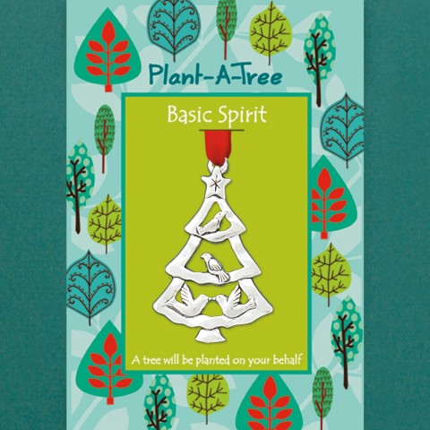 4 Birds in a Tree Plant-A-Tree Ornament