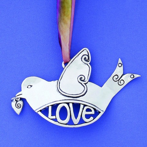 Love w/heart Ornament