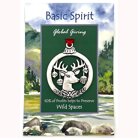 Antler Deer Global Giving Ornament