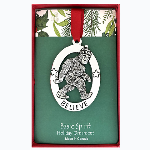 Bigfoot Believe Ornament (Boxed)