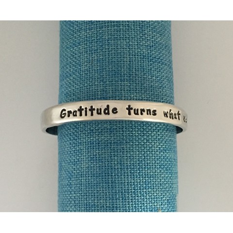 Gratitude Thin Bangle