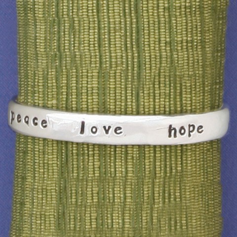 Peace Love Cuff Bangle