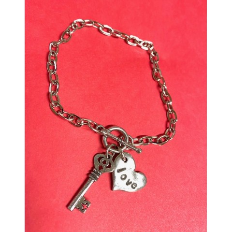 Key Multi Charm Bracelet 