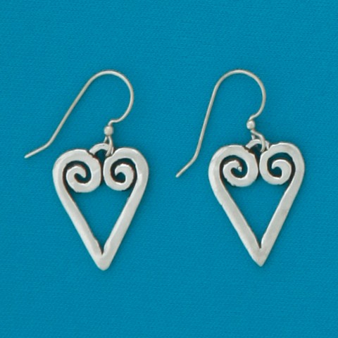 Open Heart Earrings