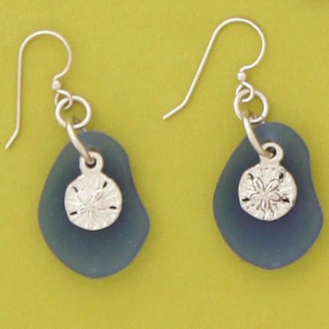 Sanddollar Seaglass Earrings