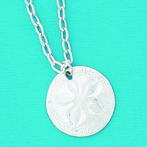 Large Sanddollar 17" Necklace    