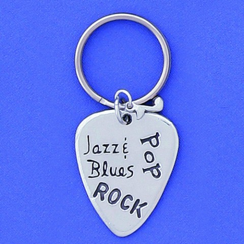 Guitar Pick Keychain  