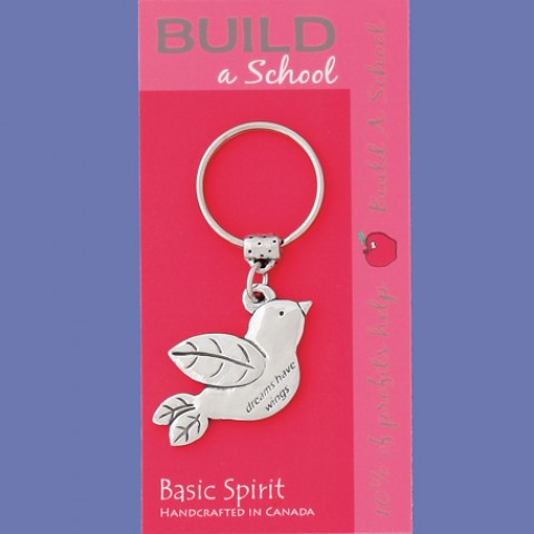 Dream Bird Build A School Global Giving Keychain