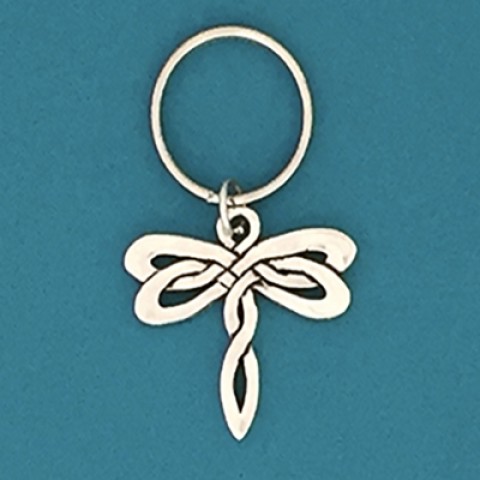 Celtic Dragonfly Keychain