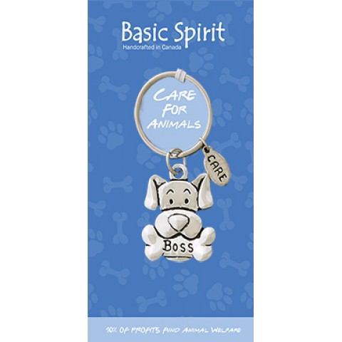 Boss Dog Animal Welfare Contribution Keychain