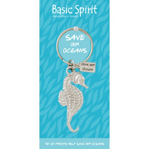 Seahorse Save Our Oceans Contribution Keychain 