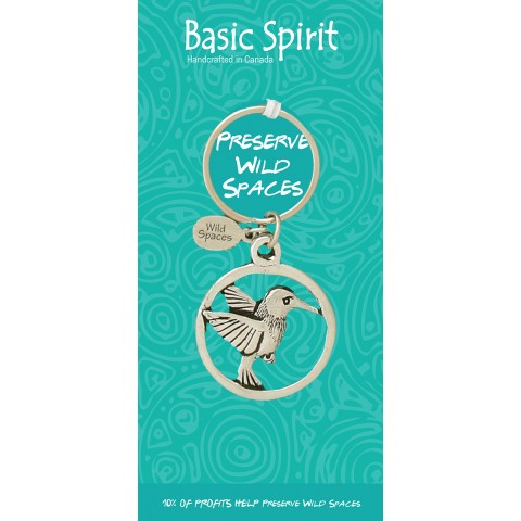 Hummingbird Wild Spaces Contribution Keychain