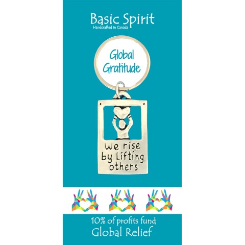 We Rise Global Gratitude Contribution Keychain