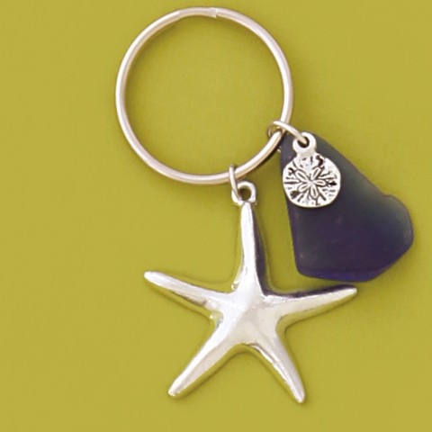 Seastar Seaglass Keychain