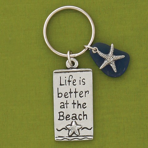 Beach Seaglass Keychain