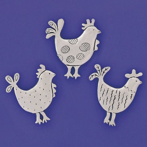 Roosters Med Magnet Set