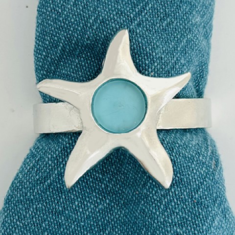 Seastar Seaglass Napkin Rings 