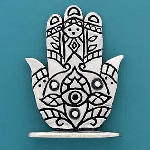 Hamsa Good Fortune Tiny Plaque