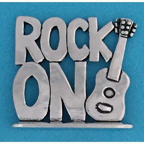 Rock On Tiny Plaque