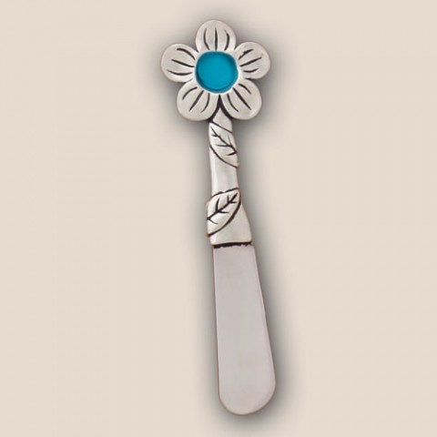 Turquoise Flower Seaglass Paté