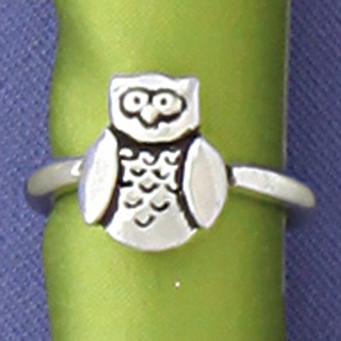 Owl Charm Ring