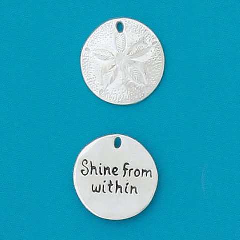 Sanddollar Shine from Within Medium Spirit Shell