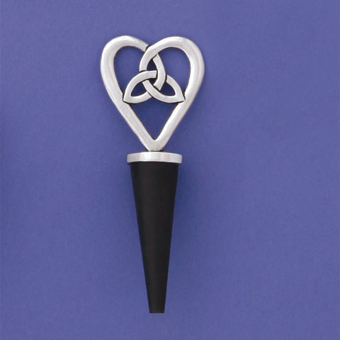 Celtic Heart Bottle Stopper